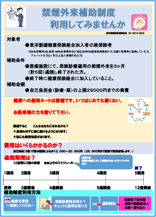 卒煙支援制度の啓発ポスター